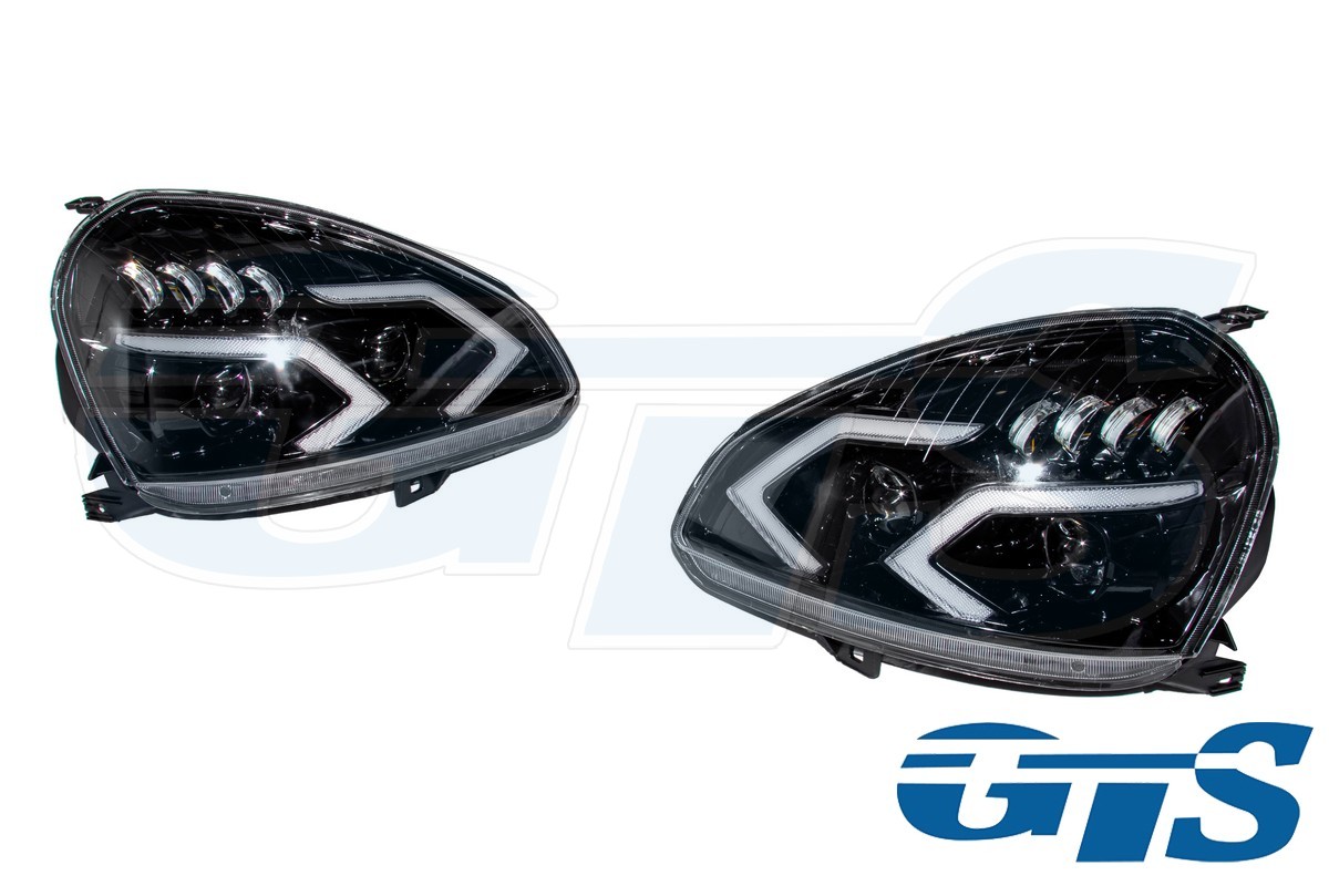 Фары светодиодные LED с ДХО для а/м LADA Priora 2170-72 AMG (с бегающими поворотниками)