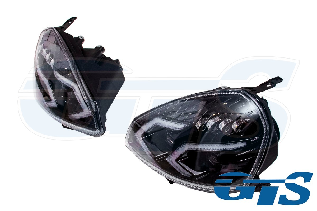 Фары светодиодные LED с ДХО для а/м LADA Priora 2170-72 AMG (с бегающими поворотниками)