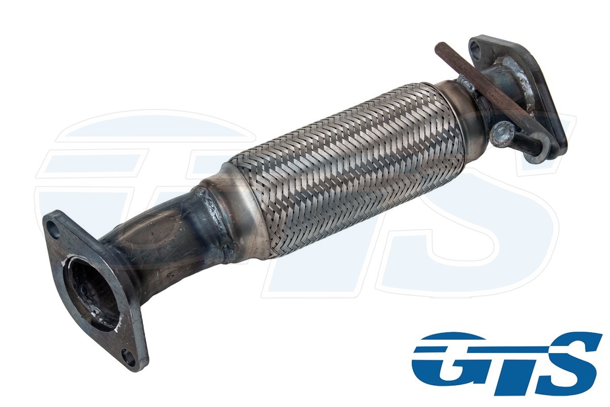 Труба приемная с виброкомпенсатором "GTS" для а/м Kia Rio, Hyundai Solaris 2