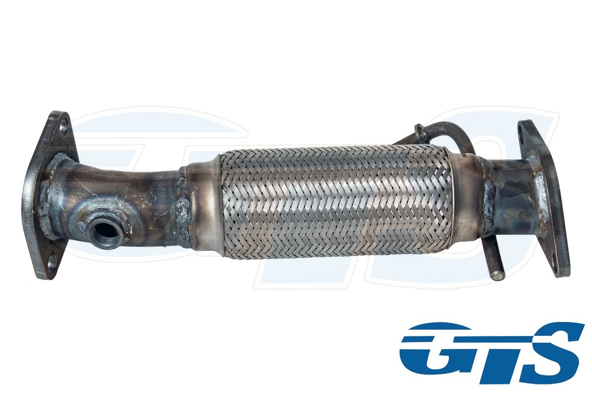 Труба приемная с виброкомпенсатором "GTS" для а/м Kia Rio, Hyundai Solaris 2