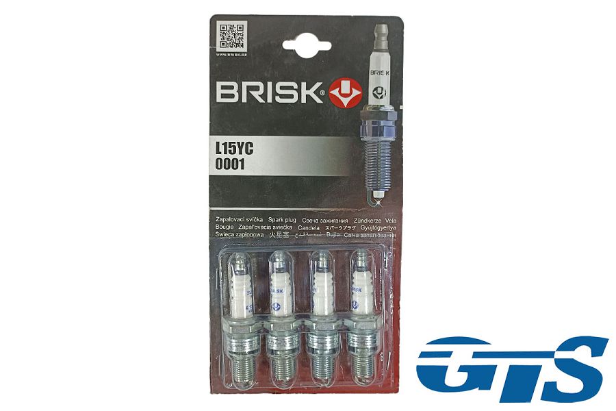 Свечи зажигания "BRISK" SUPER L15YC, 00001, 8V (карб.)  для а/м ВАЗ 2101-07, 2108-99, 2110-12 компл