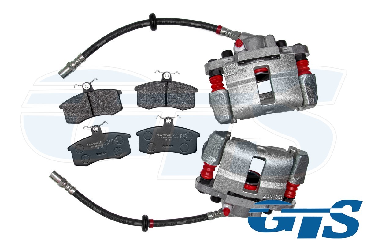 Суппорт переднего тормоза c колодками FINWHAGTS для а/м ВАЗ 2108 (2108-3501012-10, 2108-3501013-10)