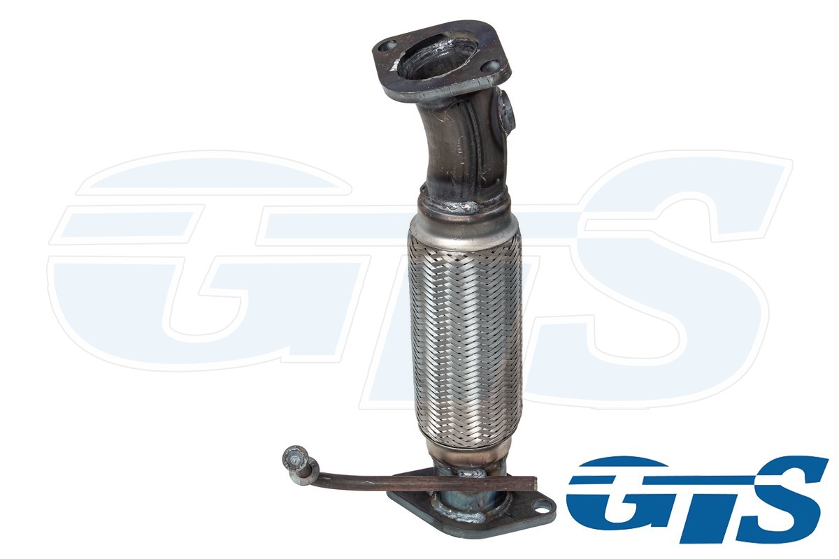 Труба приемная с виброкомпенсатором "GTS" для а/м Kia Rio, Hyundai Solaris 2